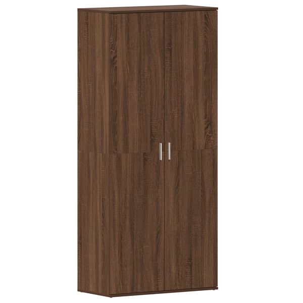 vidaXL Ντουλάπι Παπουτσιών Καφέ Δρυός 80x39x180 cm Φτιαγμένο Ξύλο