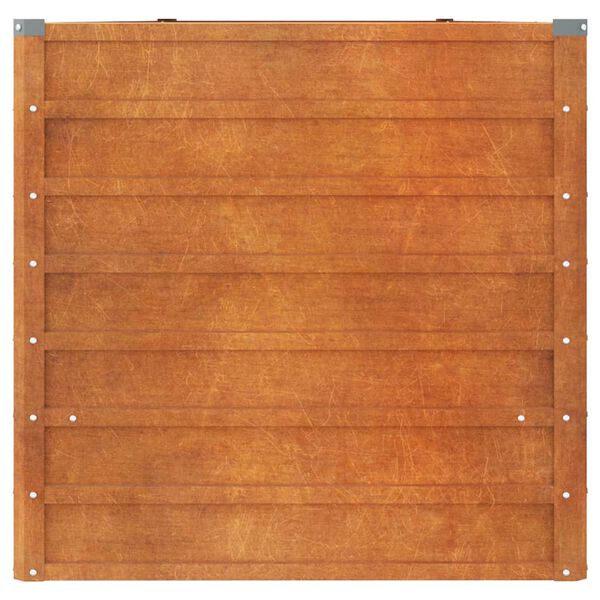 vidaXL Ζαρντινιέρα Σκουριασμένο 400x80x77 εκ. Ατσάλι Σκληρυθέν Αέρα