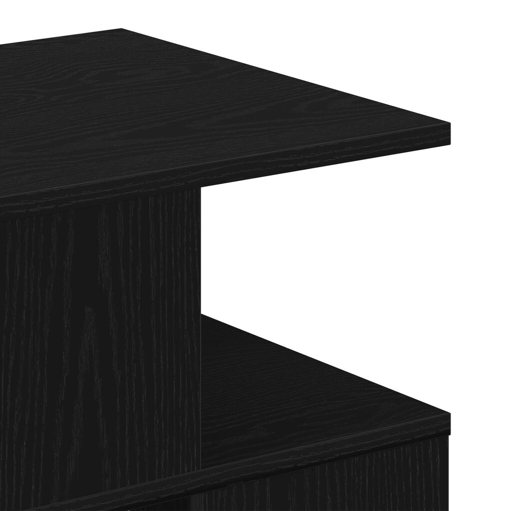 vidaXL Τραπέζι Ψηλού Σαλονιού Μαύρο Δρυς 40x40x40 εκ. Φτιαγμένο από Ξύλο