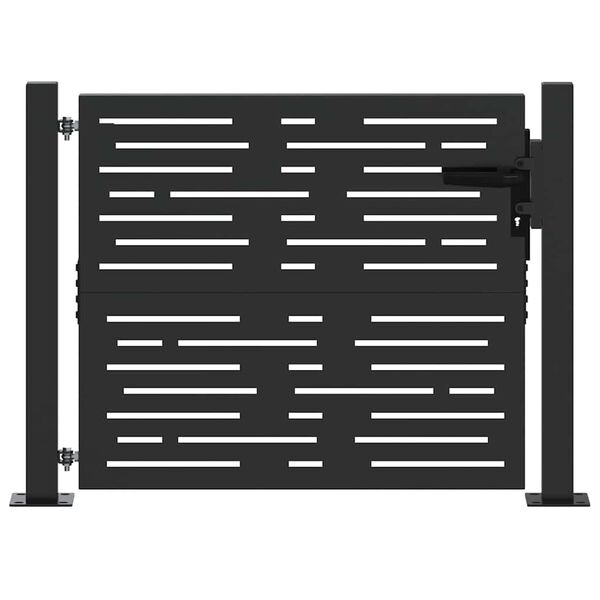 vidaXL Πύλη Κήπου, Πύλη Κήπου 105x75 εκ. Σιδηροκορτών Τετράγωνη Σχεδίαση