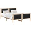vidaXL Σκελετός Κρεβατιού με κεφαλάρι Μαύρο 150 x 200 cm ύφασμα