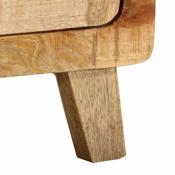 vidaXL Κομοδίνο 2 τεμάχια 40x32x46 cm Στερεό ξύλο Rough Mango