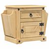 vidaXL Κομοδίνο Corona 45x35x47,5 εκ. από Μασίφ Ξύλο Πεύκου