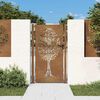 vidaXL &Pi;ό&rho;&tau;&alpha; &Kappa;ή&pi;&omicron;&upsilon; &mu;&epsilon; &Sigma;&chi;έ&delta;&iota;&omicron; &Delta;έ&nu;&tau;&rho;&omicron;&upsilon; &alpha;&pi;ό &Alpha;&tau;&sigma;ά&lambda;&iota; Corten 100 x 200 &epsilon;&kappa;.
