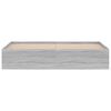vidaXL Πλαίσιο Κρεβατιού Γκρι Sonoma 180 x 200 εκ. Super King