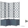 vidaXL &Gamma;&lambda;ά&sigma;&tau;&rho;&alpha; &Kappa;ή&pi;&omicron;&upsilon; 3 pcs &Alpha;&nu;&omicron;&iota;&chi;&tau;ό &Gamma;&kappa;&rho;&iota; 80 x 80 x 142 cm &Pi;&lambda;&alpha;&sigma;&tau;&iota;&kappa;ό