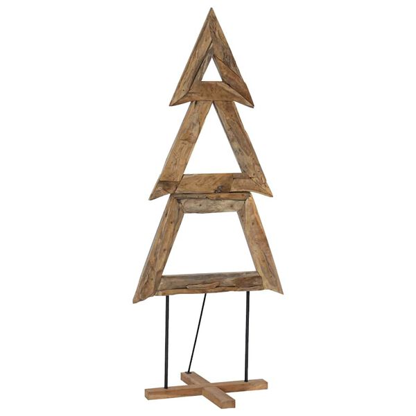 vidaXL Χριστουγεννιάτικο Δέντρο με βάση Καφέ 180 cm Μασίφ ξύλο teak