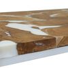 vidaXL Τραπεζάκι Σαλονιού 110 x 60 x 40 εκ. από Ξύλο Teak και Ρητίνη