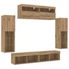 vidaXL Σετ τοίχου για τηλεόραση 6 pcs artisan δρυς 30.5 x 30 x 102 εκ