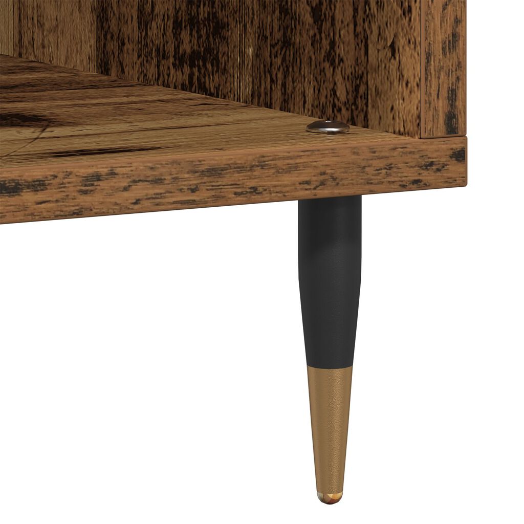 vidaXL Ντουλάπι δίσκων βινυλίου με ράφι artisan δρυς 85 x 38 x 89 εκ.
