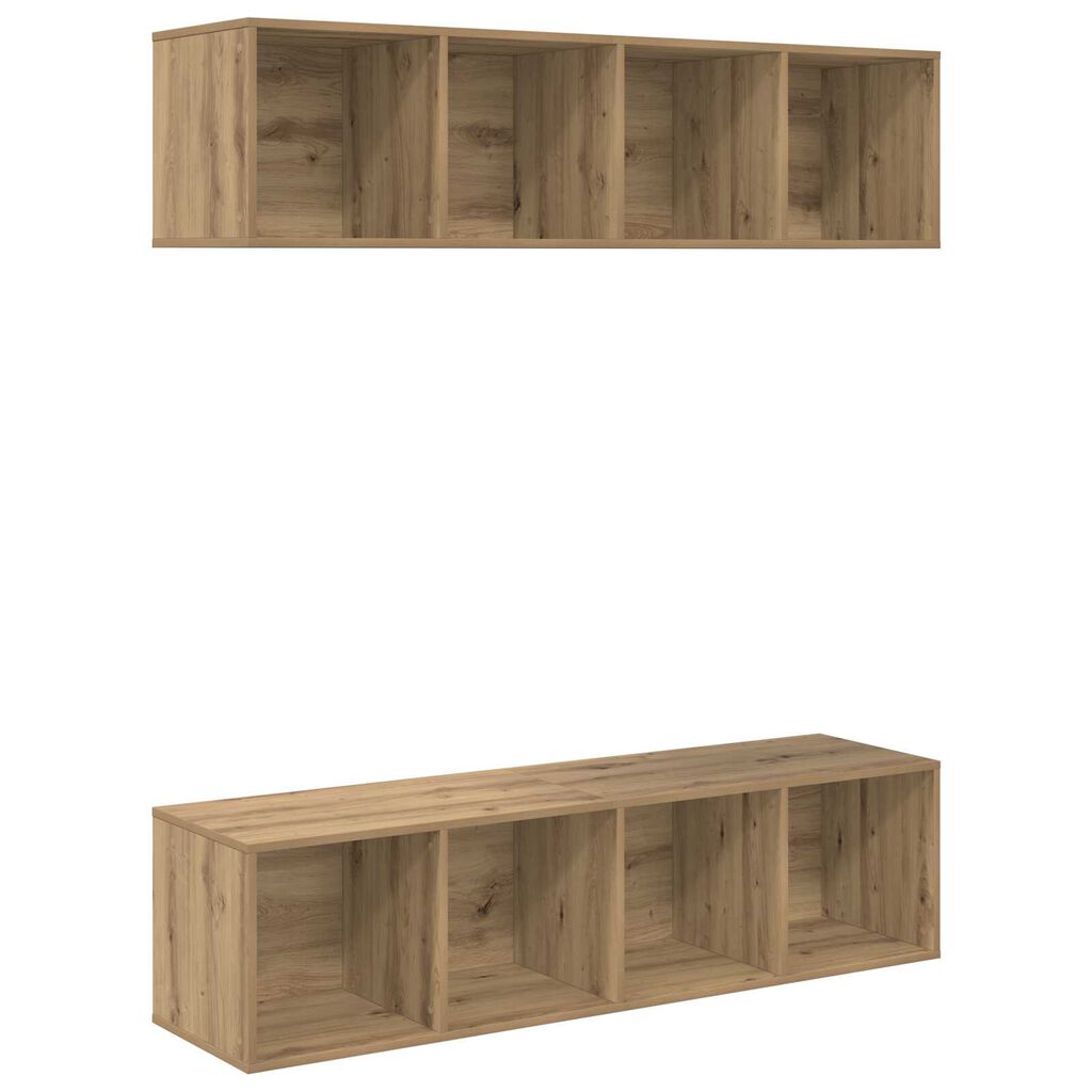 vidaXL Σετ επίπλου τηλεόρασης 2 pcs artisan δρυς 37 x 37 x 142.5 εκ