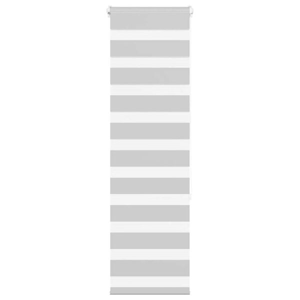 vidaXL Ζέβρα τυφλή Ανοιχτό Γκρι Πλάτος υφάσματος 35,9 εκ. Πολυεστέρας