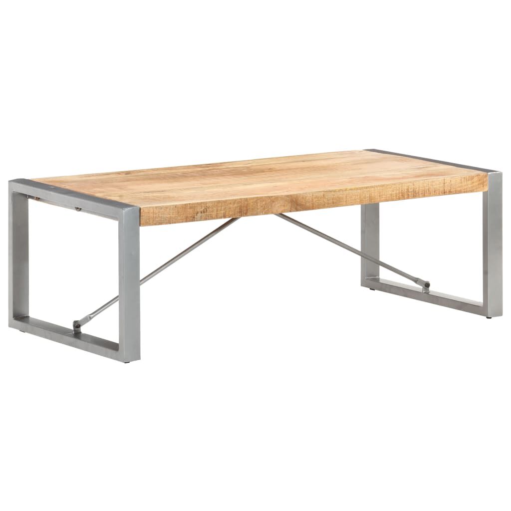 vidaXL Τραπεζάκι Σαλονιού 120 x 60 x 40 εκ. Ακατέργαστο Ξύλο Μάνγκο