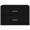 vidaXL Ντουλάπι με 2 συρτάρια Μαύρη δρυς 60x31x40 cm Ξύλινη κατασκευή