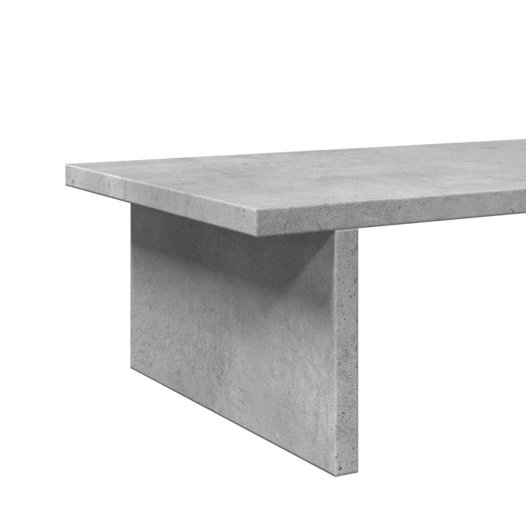 vidaXL Βάση Οθονών Γκρι του Σκυροδέματος 50x27x15 εκ. από Επεξ. Ξύλο