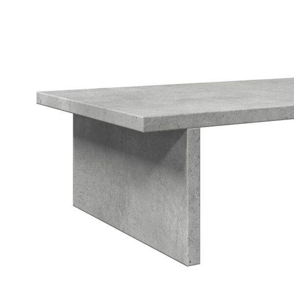 vidaXL Βάση Οθονών Γκρι του Σκυροδέματος 50x27x15 εκ. από Επεξ. Ξύλο