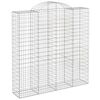 vidaXL Συρματοκιβώτια Τοξωτά 8 τεμ. 200x50x200/220 εκ. Γαλβαν. Ατσάλι
