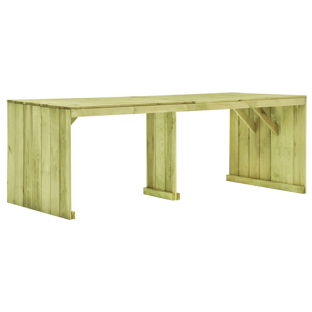 vidaXL Τραπέζι Κήπου 220 x 101,5 x 80 εκ. από Εμποτισμένο Ξύλο Πεύκου