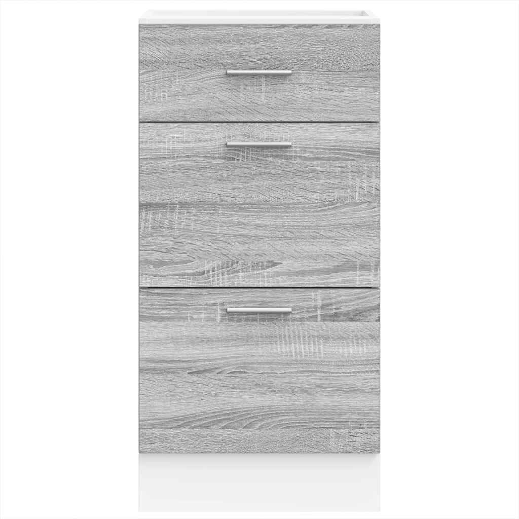vidaXL κάτω ντουλάπι Lyon γκρι Sonoma 40x46x81,5 cm