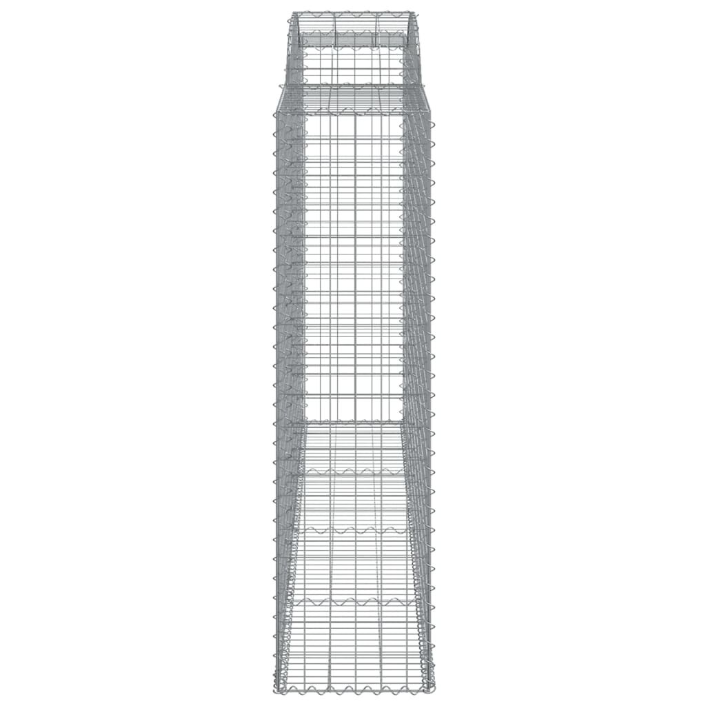 vidaXL Συρματοκιβώτια Τοξωτά 11 τεμ. 300x50x180/200 εκ. Γαλβαν. Ατσάλι