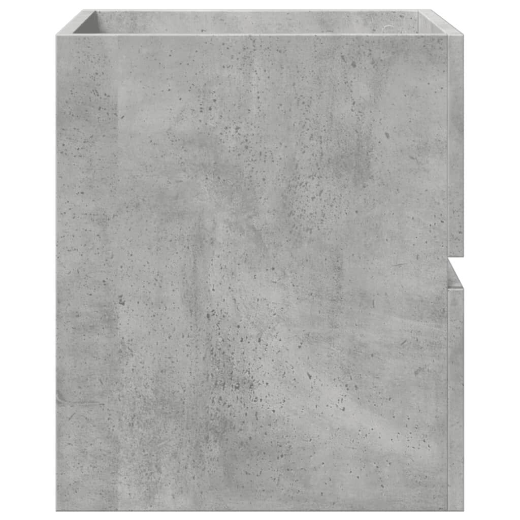 vidaXL Ντουλάπι Νιπτήρα Γκρι Σκυροδ. 41x38,5x45 εκ. Επεξεργασμένο Ξύλο
