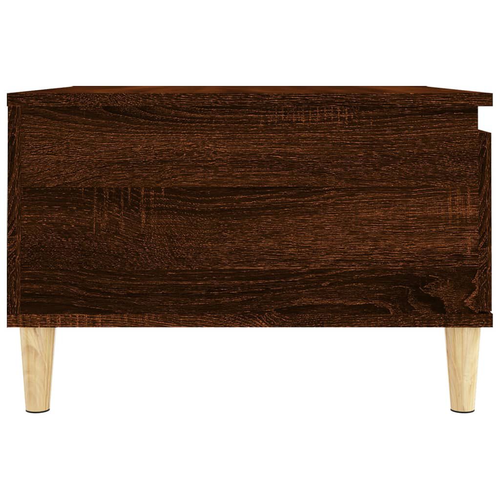 vidaXL Τραπεζάκι Σαλονιού Καφέ Δρυς 55x55x36,5 εκ. Επεξεργασμένο Ξύλο