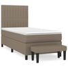 vidaXL &Kappa;&rho;&epsilon;&beta;ά&tau;&iota; Boxspring &mu;&epsilon; &Sigma;&tau;&rho;ώ&mu;&alpha; Taupe 90x190 &epsilon;&kappa;.&Upsilon;&phi;&alpha;&sigma;&mu;ά&tau;&iota;&nu;&omicron;