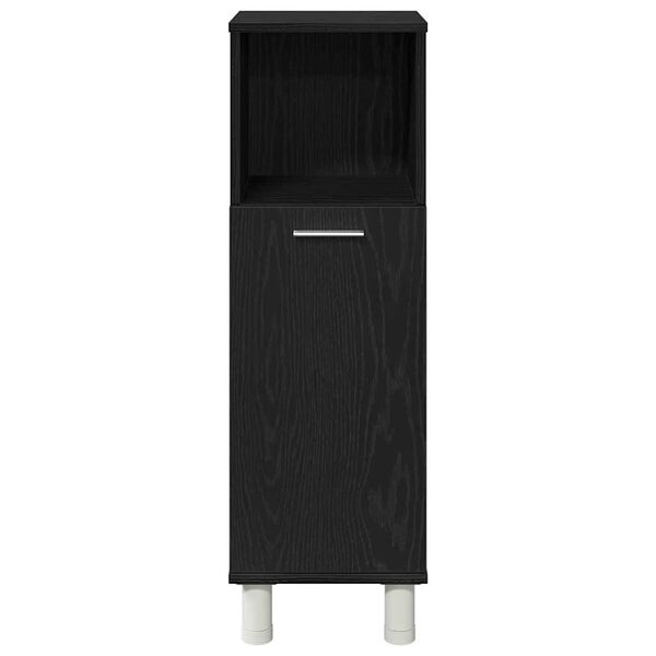 vidaXL Ντουλάπα Μπάνιου Μαύρη Οξυά 30 x 30 x 95 cm Επεξεργασμένο ξύλο