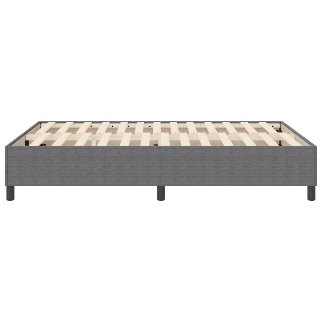 vidaXL Κρεβάτι με ελατήρια Ανοιχτό γκρι 160 x 200 cm Βελούδο