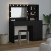 vidaXL Τραπέζι περιποίησης με συρτάρι 2 pcs Μαύρο 78.5 x 41 x 135 εκ