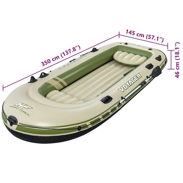 Best Way Φουσκωτή σχεδία Μπεζ 145 x 350 x 46 εκ PVC
