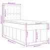 vidaXL &Kappa;&rho;&epsilon;&beta;ά&tau;&iota; Boxspring &mu;&epsilon; &Sigma;&tau;&rho;ώ&mu;&alpha; &Mu;&pi;&lambda;&epsilon; 90x200 &epsilon;&kappa;.&Upsilon;&phi;&alpha;&sigma;&mu;ά&tau;&iota;&nu;&omicron;