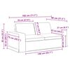 vidaXL &Kappa;&alpha;&nu;&alpha;&pi;έ&sigmaf; 2 pcs &Kappa;&rho;&epsilon;&mu; 182 x 80 x 82 &epsilon;&kappa; ύ&phi;&alpha;&sigma;&mu;&alpha;