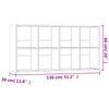 vidaXL Ραφιέρα/Βιβλιοθήκη Sonoma Δρυς 66x30x130 εκ. από Επεξ. Ξύλο