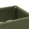 vidaXL Σχέδιο & βάση αποθήκευσης Λαδί 28 x 12 x 41 εκ Ατσάλι