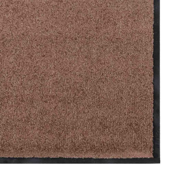 vidaXL Χαλάκι Εξώπορτας Καφέ και Μαύρο 120 x 300 cm