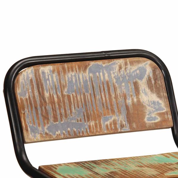 vidaXL Σκαμπό Μπαρ 4 τεμ. 46x35,5x70 εκ. Μασίφ Ανακυκλωμένο Ξύλο