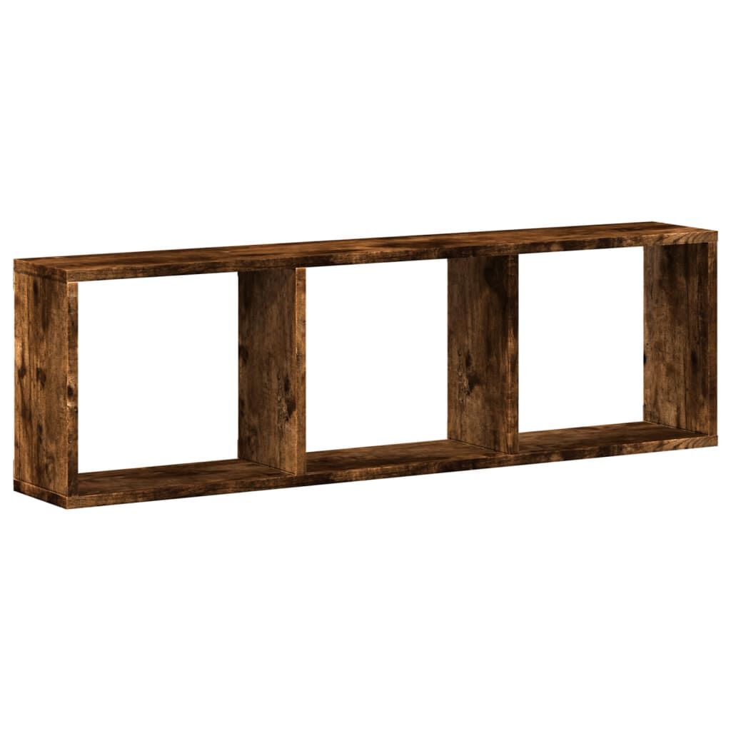 vidaXL Ντουλάπι Τοίχου Καπνιστή Δρυς 100x16x30 εκ. Επεξεργασμένο Ξύλο