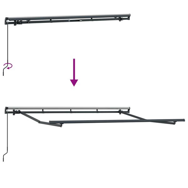vidaXL Σκηνίτσα Αναδιπλούμενη Κρεμ 250 x 200 cm Πολυεστέρας, Αλουμίνιο