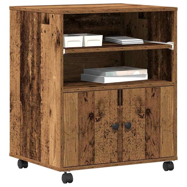 vidaXL Σταντ Εκτυπωτή Παλαιό ξύλο 60 x 48 x 74 εκ. Επεξεργασμένο ξύλο