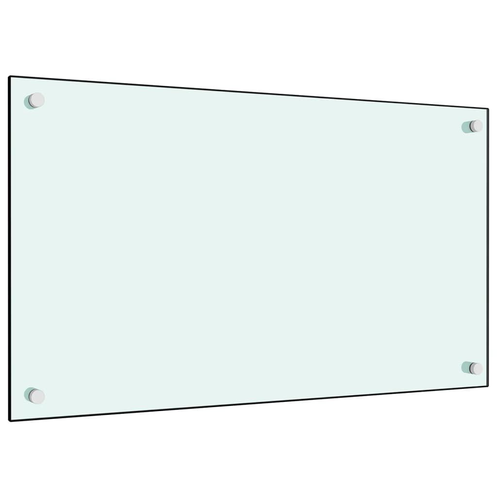 vidaXL Πλάτες Κουζίνας 2 τεμ. Λευκές 70x60 εκ. από Ψημένο Γυαλί