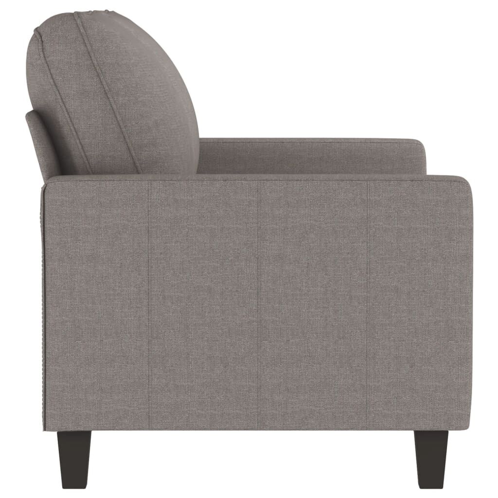 vidaXL Καναπές Διθέσιος Taupe 120 εκ. Υφασμάτινος