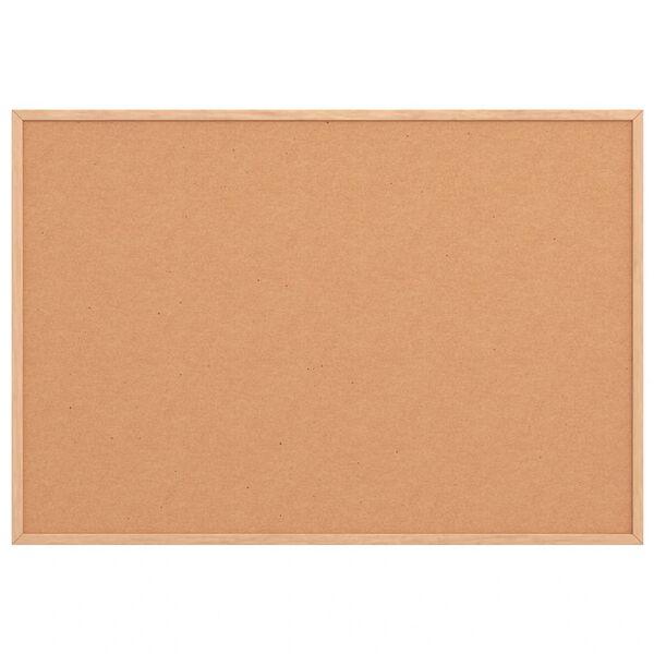 vidaXL Πλαίσιο από Φελλό με Πλαίσιο από Μασίφ Ξύλο Πεύκου 80x55 εκ.