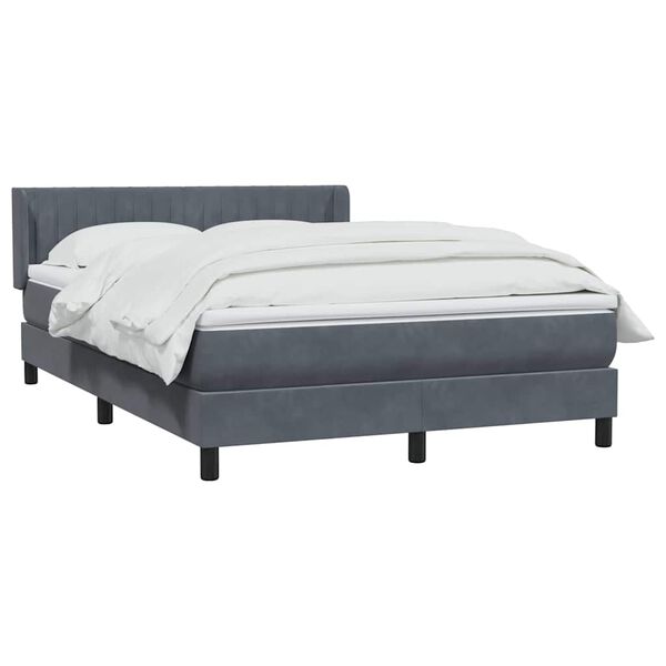 vidaXL &Kappa;&rho;&epsilon;&beta;ά&tau;&iota; Boxspring &mu;&epsilon; &Sigma;&tau;&rho;ώ&mu;&alpha; &Sigma;&kappa;&omicron;ύ&rho;&omicron; &Gamma;&kappa;&rho;&iota; 140x210 &epsilon;&kappa;. &Beta;&epsilon;&lambda;&omicron;ύ&delta;&iota;&nu;&omicron;