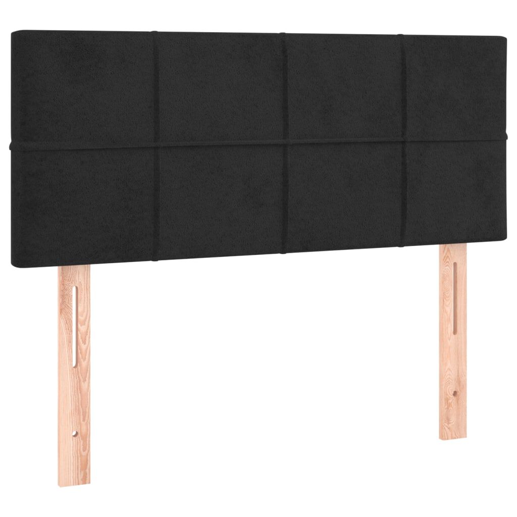 vidaXL Κεφαλάρι Κρεβατιού Μαύρο 100x5x78/88 εκ. Βελούδινο