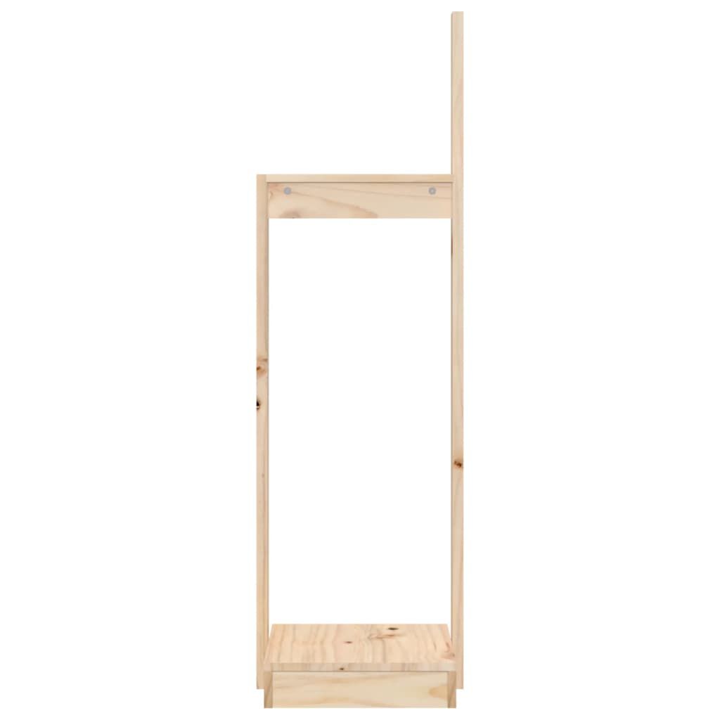vidaXL Ξυλοθήκη 33,5x30x110 εκ. από Μασίφ Ξύλο Πεύκου