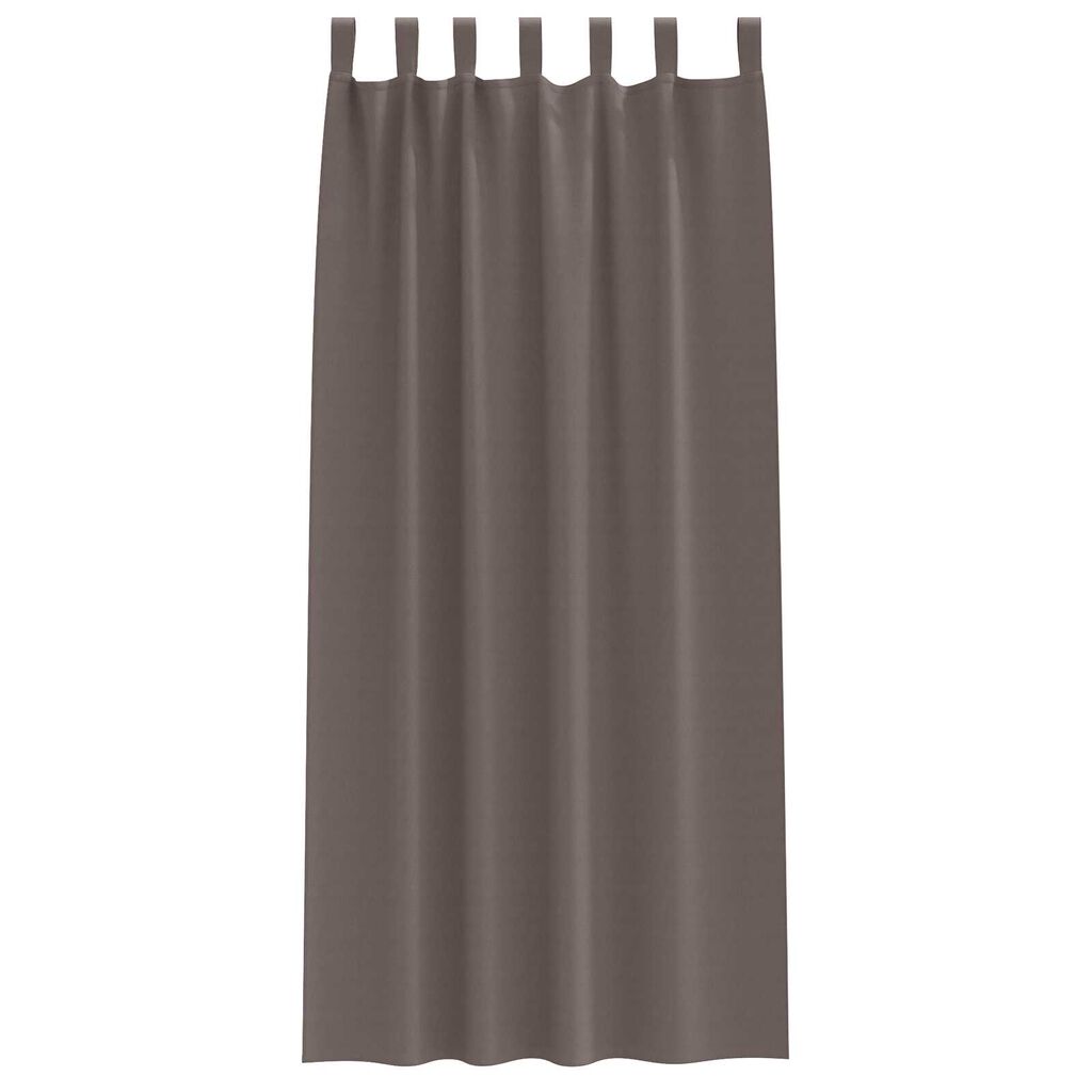 vidaXL Κουρτίνες 2 pcs Σκούρο καφέ Σκούρο καφέ 245 x 140 εκ.