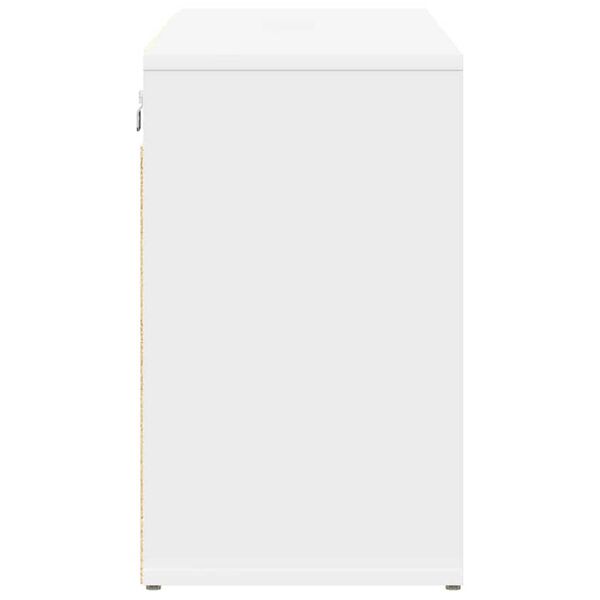 vidaXL Ντουλάπα Παπουτσιών Λευκό 103 x 30 x 51 εκ. Επεξεργασμένο ξύλο