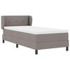 vidaXL Κρεβάτι box spring με στρώμα με στρώμα Taupe 80 x 200 cm ύφασμα
