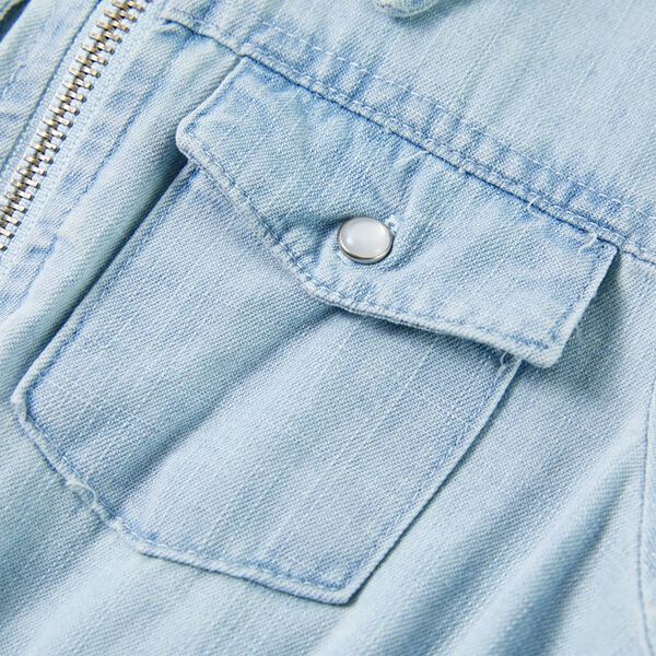 Ολόσωμη Φόρμα Παιδική Κοντομάνικη Απαλό Μπλε 140